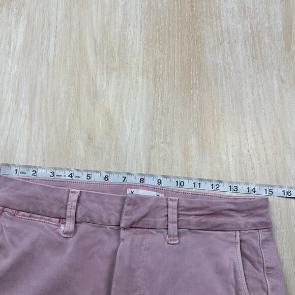 Paige Romy Flat Front Weekend Chino Rose Pink Cropped Trouser Dress Pants 28 - Picture 6 of 15